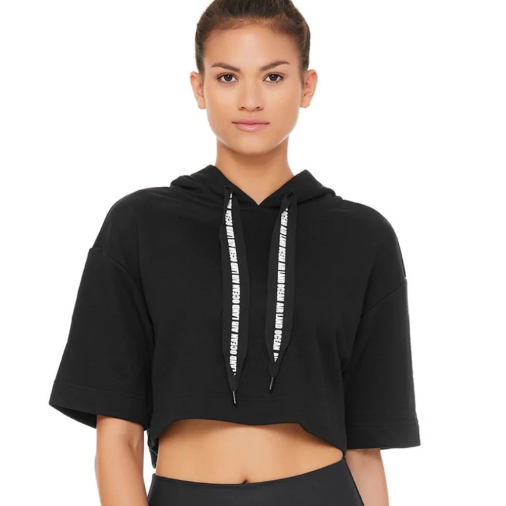 Alo Yoga Air Land Ocean Crop Hoodie